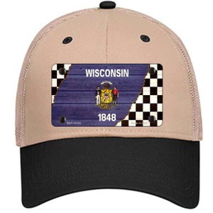 Wisconsin Racing Flag Wholesale Novelty License Plate Hat Tag