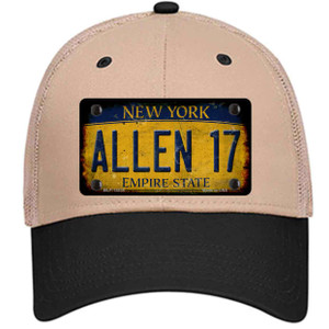 Allen 17 New York Yellow Wholesale Novelty License Plate Hat Tag