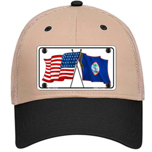Guam Crossed US Flag Wholesale Novelty License Plate Hat
