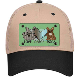 Peace Love Dogs Wholesale Novelty License Plate Hat