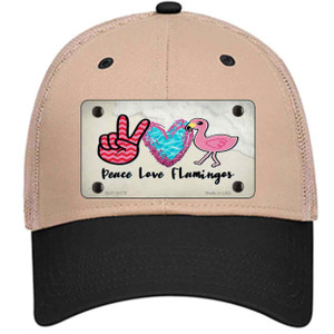 Peace Love Flamingos Wholesale Novelty License Plate Hat