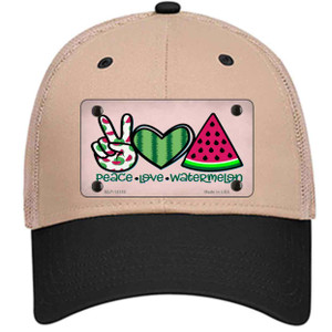 Peace Love Watermelon Wholesale Novelty License Plate Hat