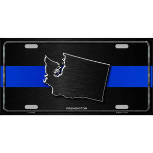 Washington Thin Blue Line Wholesale Metal Novelty License Plate