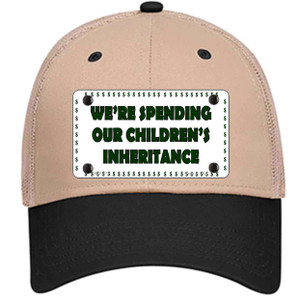 Spending Inheritance Wholesale Novelty License Plate Hat