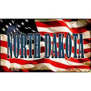 North Dakota Novelty Metal Magnet