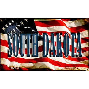 South Dakota Novelty Metal Magnet