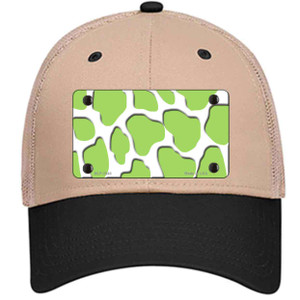 Lime Green White Giraffe Wholesale Novelty License Plate Hat