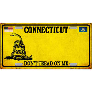 Connecticut Dont Tread On Me Wholesale Metal Novelty License Plate