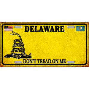 Delaware Dont Tread On Me Wholesale Metal Novelty License Plate