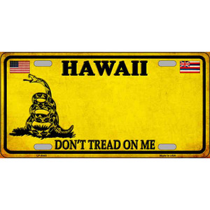Hawaii Dont Tread On Me Wholesale Metal Novelty License Plate