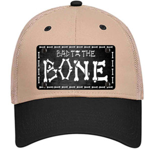 Bad To The Bone Skull Wholesale Novelty License Plate Hat