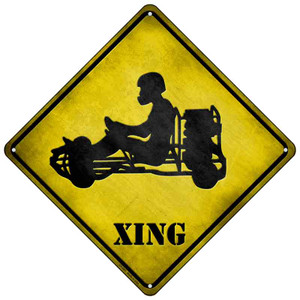 Go Karts Xing Wholesale Novelty Metal Crossing Sign