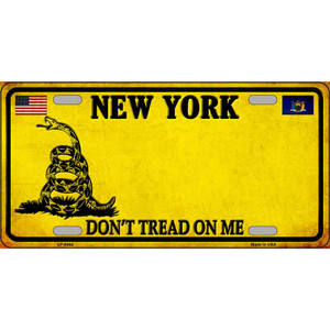 New York Dont Tread On Me Wholesale Metal Novelty License Plate