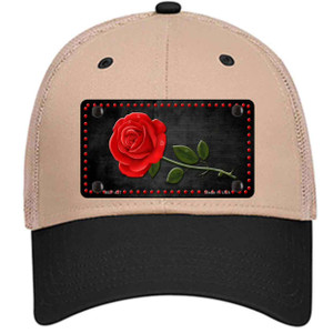 Rose Design Black Wholesale Novelty License Plate Hat