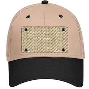 Gold White Quatrefoil Wholesale Novelty License Plate Hat