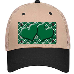 Green White Quatrefoil Green Center Hearts Wholesale Novelty License Plate Hat