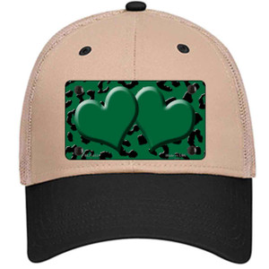Green Black Cheetah Green Center Hearts Wholesale Novelty License Plate Hat