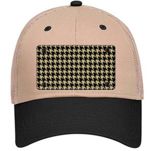 Gold Black Houndstooth Wholesale Novelty License Plate Hat