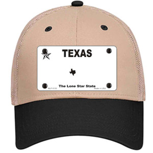 Texas White Blank Wholesale Novelty License Plate Hat