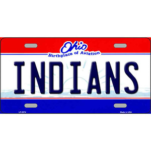 Indians Ohio Novelty State Wholesale Metal License Plate
