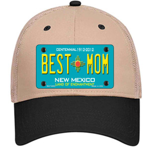 Best Mom Teal New Mexico Wholesale Novelty License Plate Hat