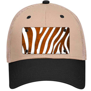 Orange White Zebra Oil Rubbed Wholesale Novelty License Plate Hat