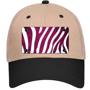 Pink White Zebra Oil Rubbed Wholesale Novelty License Plate Hat