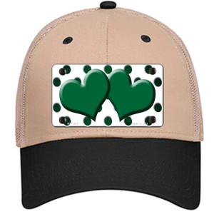 Green White Dots Hearts Oil Rubbed Wholesale Novelty License Plate Hat