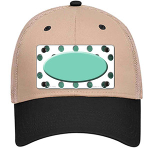 Mint White Dots Oval Oil Rubbed Wholesale Novelty License Plate Hat