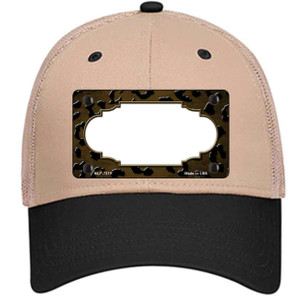 Brown Black Cheetah Scallop Oil Rubbed Wholesale Novelty License Plate Hat