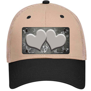 Gray White Hearts Butterfly Oil Rubbed Wholesale Novelty License Plate Hat