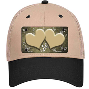 Gold White Hearts Butterfly Oil Rubbed Wholesale Novelty License Plate Hat