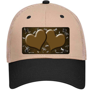 Brown White Dragonfly Hearts Oil Rubbed Wholesale Novelty License Plate Hat