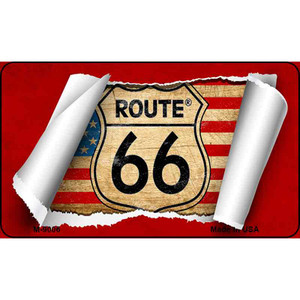 Route 66 Scroll Wholesale Novelty Metal Magnet