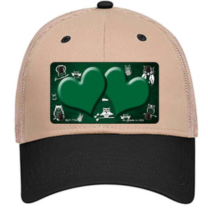 Green White Owl Hearts Oil Rubbed Wholesale Novelty License Plate Hat