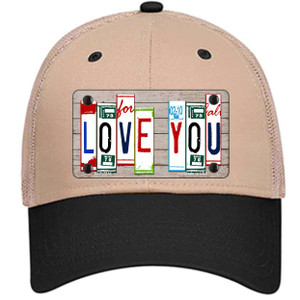 Love You License Plate Art Wood Wholesale Novelty License Plate Hat