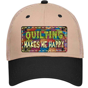 Quilting Makes Me Happy Wholesale Novelty License Plate Hat