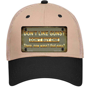 Dont Like Guns Wholesale Novelty License Plate Hat