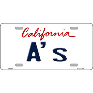 As California State Wholesale Novelty Metal License Plate