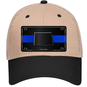 North Dakota Thin Blue Line Wholesale Novelty License Plate Hat