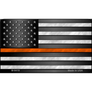 American Flag Thin Orange Line Wholesale Novelty Metal Magnet