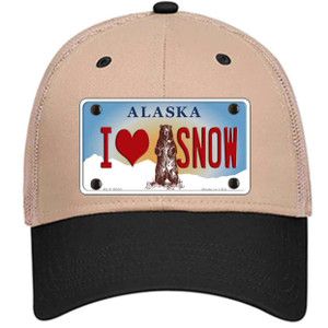 I Love Snow Alaska State Wholesale Novelty License Plate Hat