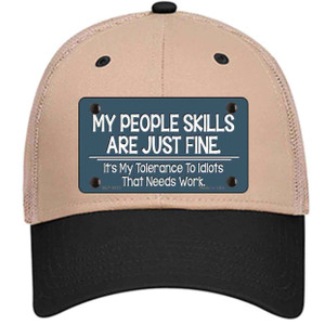 My People Skills Wholesale Novelty License Plate Hat