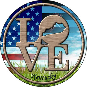 Love Kentucky Wholesale Novelty Metal Circular Sign