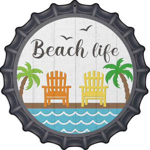 Beach Life Wholesale Novelty Metal Bottle Cap Sign