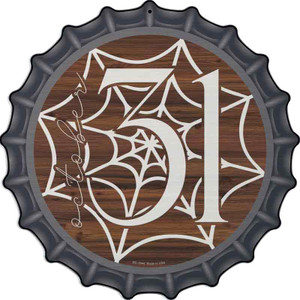 October 31st Spiderweb Wholesale Novelty Metal Bottle Cap Sign