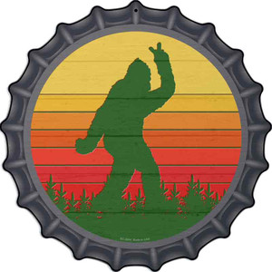 Bigfoot Peace Wholesale Novelty Metal Bottle Cap Sign