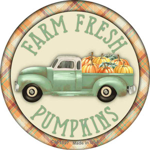 Farm Fresh Pumpkins Wholesale Novelty Circle Coaster Set of 4