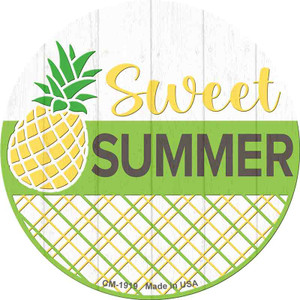 Sweet Summer Pineapple Wholesale Novelty Circle Coaster Set of 4