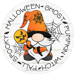 Spooky Halloween Gnome Wholesale Novelty Circle Coaster Set of 4